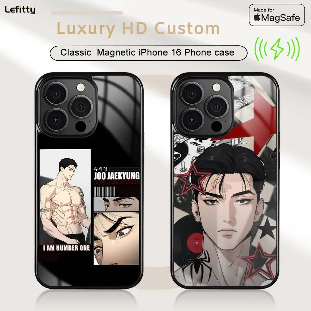 

1PC J-Jinx J-Joo Jaekyung Phone Case For iPhone 16 15 14 13 12 11 Pro Max Plus Mini Magsafe Charging Cover Magnetic Hard Shell
