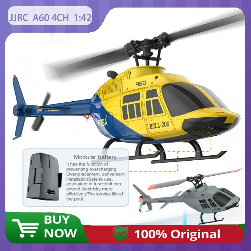 

JJRC A60 RC aircraft Four channel six axis helicometer modular battery Three speed regulation simulation model Boys' toy gifts