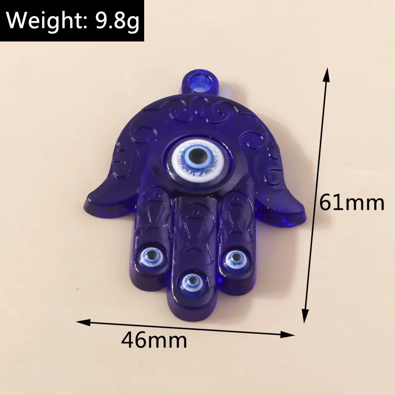 5pcs Bohemia Turkish Evil Eye Charms for DIY