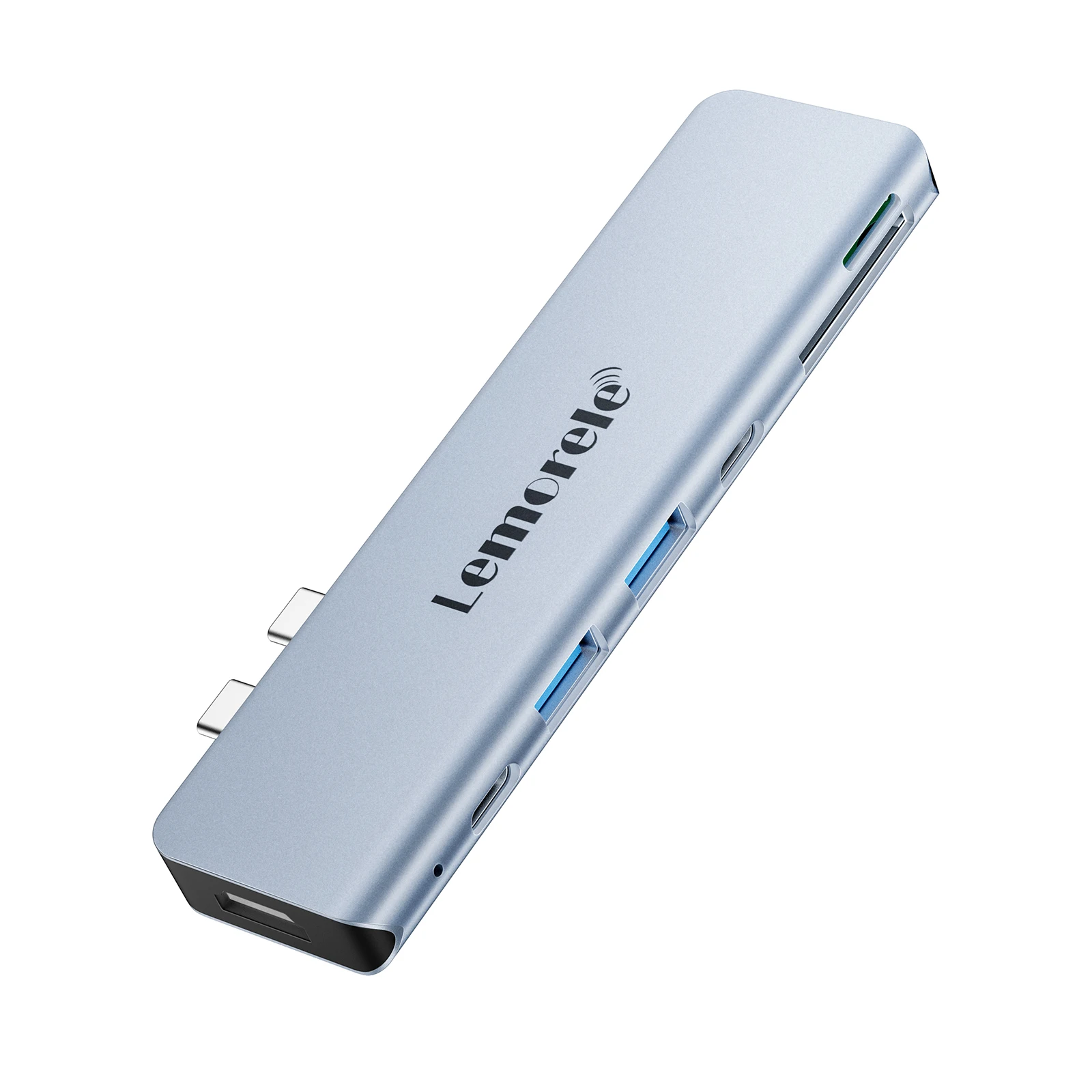 

Док-станция-концентратор Lemorele 7 в 2, многопортовый адаптер USB-концентратора для ноутбука, планшета, док-станция типа C для офисной работы