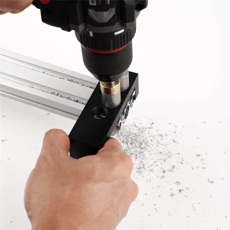 

High Quality-Aluminum Profile Punching Aid Aluminum Profile DIY Tool Hole Punching Guide Tools Aluminum Profile Drilling Jig,Alu