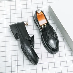 Double Monk Strap Luxury Men Leather Shoes Handmade Fashion Designer Business Dress Shoes Men Original Wedding Shoes Moccasins