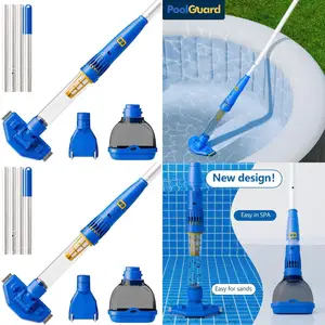 Rechargeable Cordless Pool Vacuum Cleaner with Powerful Suction for Above Ground Pools, Spas, Hot Tubs, and Ponds - 60 Minutes R