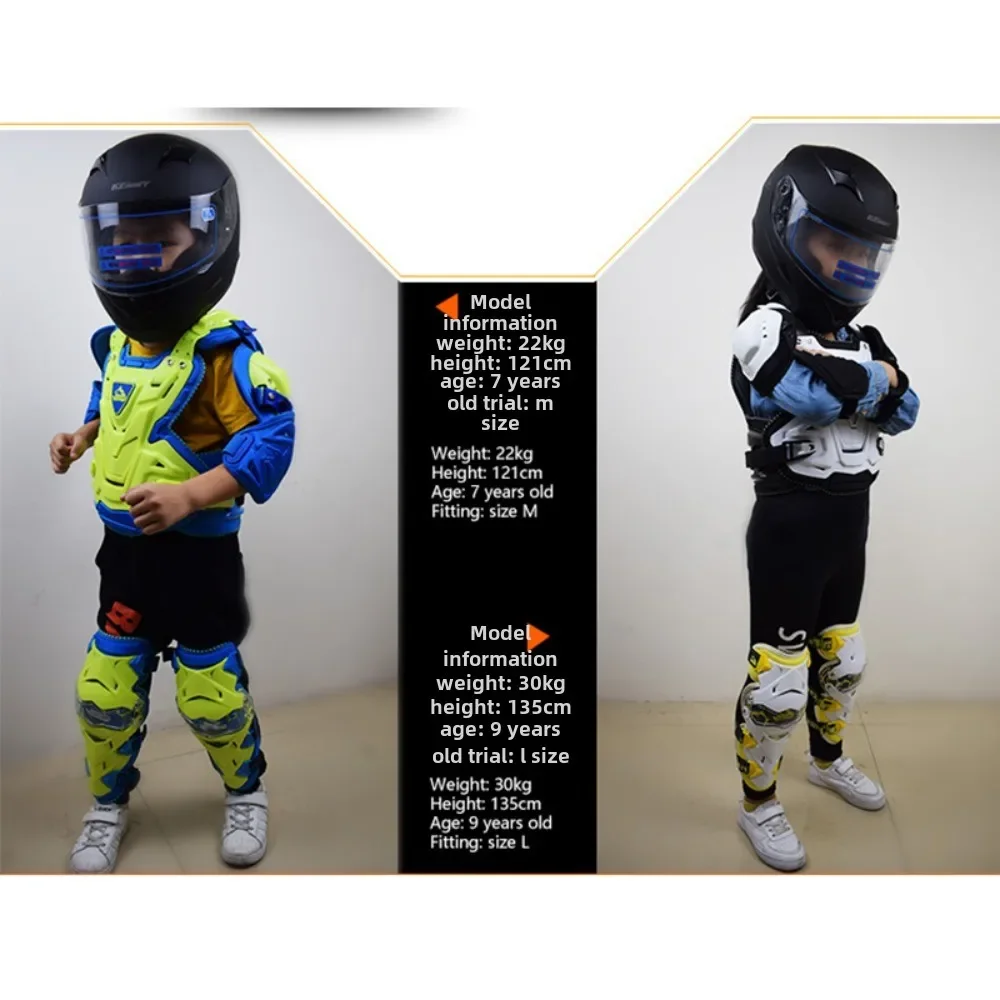 Children's Motorcycle Off-Road Bike Armor Four Seasons snowboarding Cycling Protector Shoulder Pad Elbow Teen Anti-Drop Gear