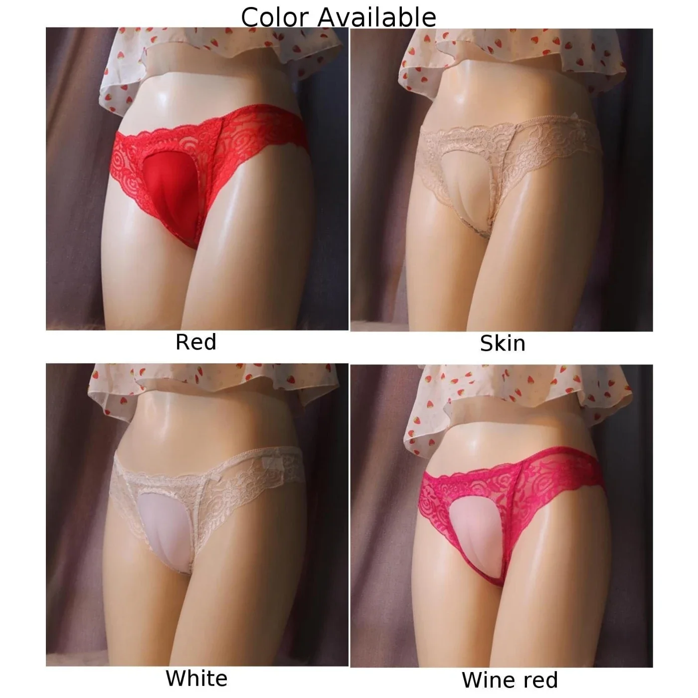 Hiding Gaff Panties False Vagina Brief Shaping For Mens Sexy Camel Toe Crossdressing Transgender See-through Lace Underwears