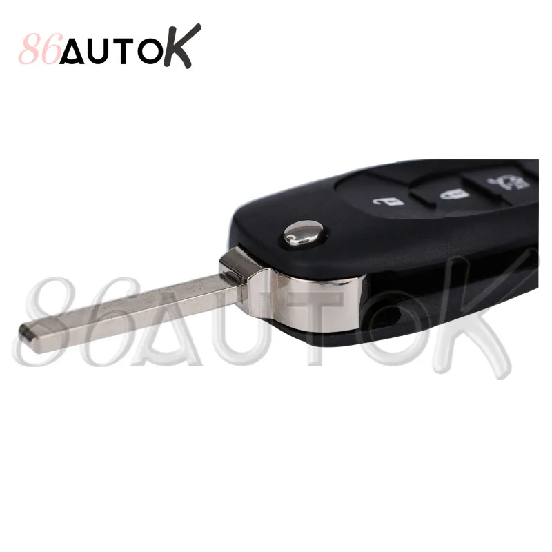 Llave plegable Filp para coche, Chip 433.92FSK 4A para Chevrolet Cruz 2015 Trax Sonic Spark 2021 Onix RS, llave de Control remoto automático del mercado de accesorios