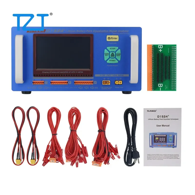 Hot Selling SUNKKO D1524+ 15A Lithium Battery Pack Equalizer and 2S-24S Voltage Controller Batteries Balancer