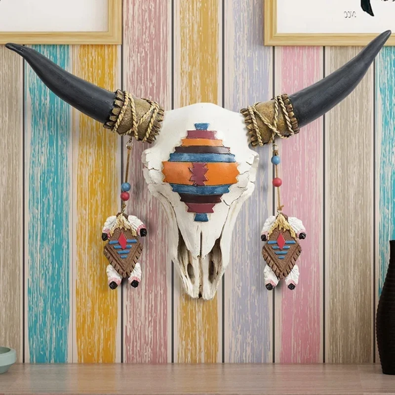 

3D Bull Head Wall Decor – Modern Animal Sculpture, Home Decoration Accessories, Living Room Art, Decorative Figurine