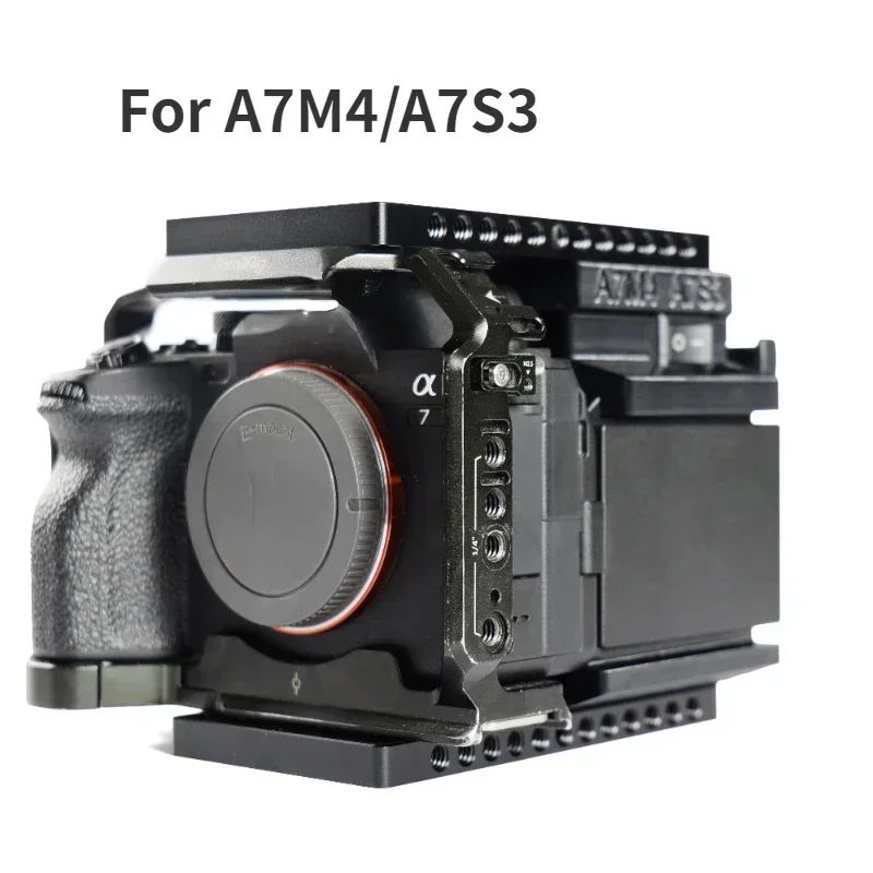 Latest Upgraded Version V-Mount Battery Plate Expansion Module Cineback for A7M4/A7S3 Camera WIth Top and Bottom Cheese Plates