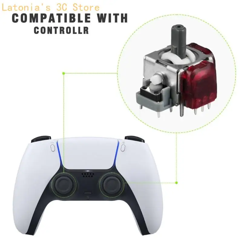 Ersatz-TMR-Joystick, 2er-Pack für Reparaturarbeiten und Pflege des Controller-Sticks – Detail 2