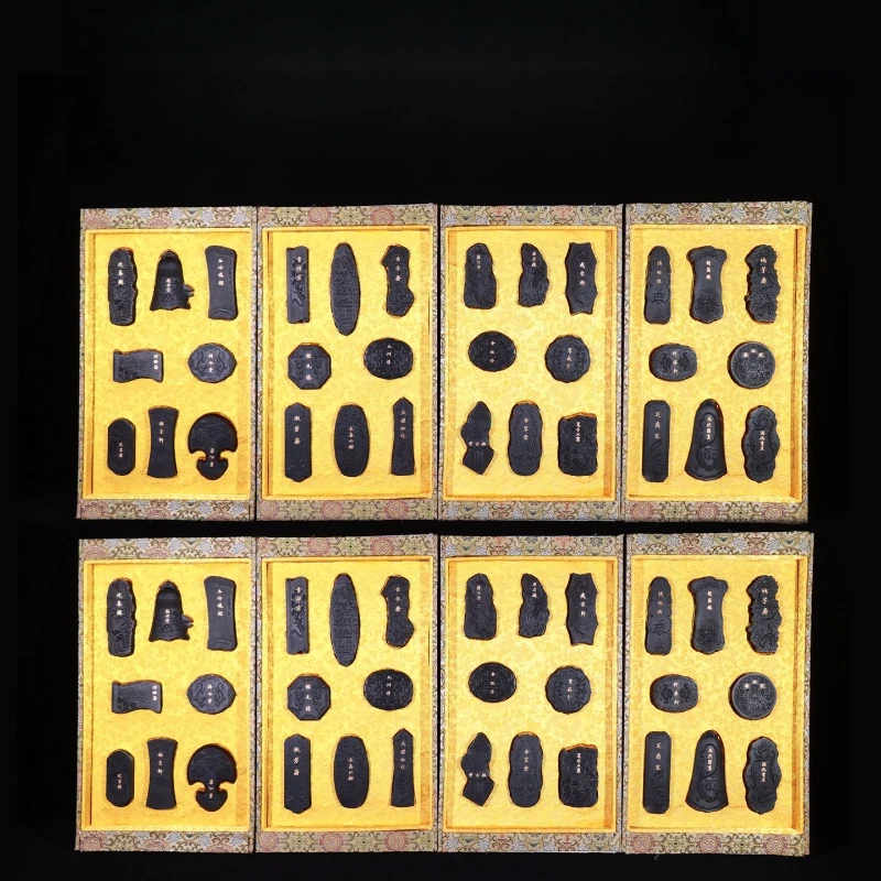 

Collection of ancient ink strips, ink ingots, oil fume sets, ink gifts, collection sets