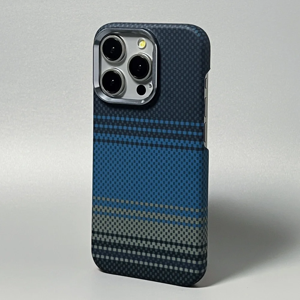 Luxuriöse Carbon-Faser-Slim-Hülle für iPhone 18 17 13 14 15 16 Pro Max Stoßfeste Legierungs-Kameraobjektivschutz Ultradünne Hartschale – Detail 13