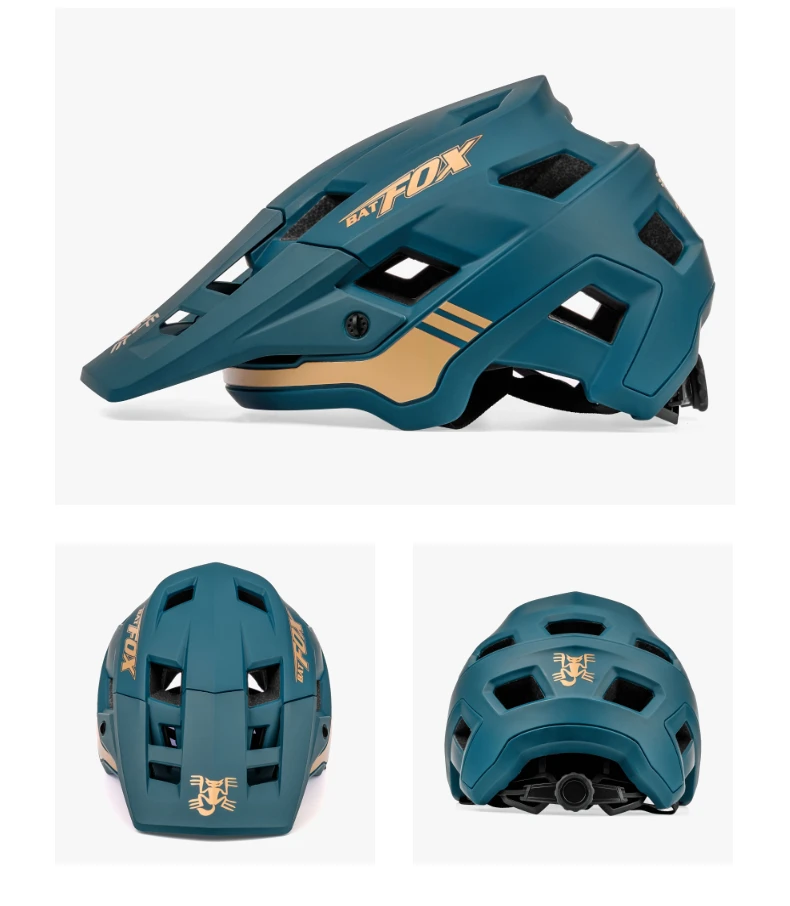 BATFOX Fahrradhelm MTB Casco Fahrradhelm Sicherheit Weiß Integral geformter Mountainbike-Helm für Männer Frauen Casco Bicicleta – Detail 6