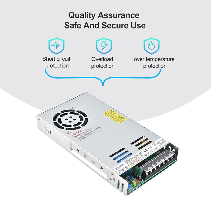 350W UPS Switching Power Supply AC 220V to DC 12V/24V Charging Power Supply 12V 24V PSC-350-12 PSC-350-24