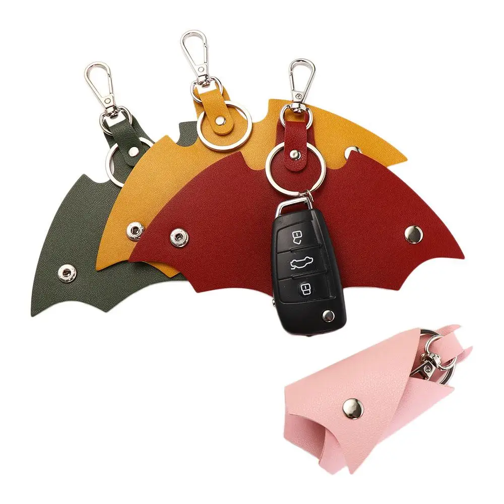 Cover Car Key Wallet Interior Accessories Key Protector Men's Key Holder Leather Keychain Remote Key  Pouch Car Key Organizer