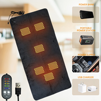 Electric Heating Mattress Pad 5V USB Multifunctional Electric Heating Sleeping Bag Blanket Camping Blanket for Home Beds Sofas