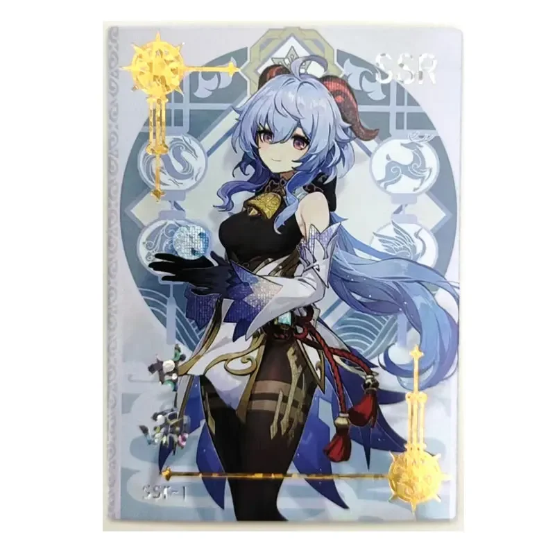 Carlo-Genshin Impact Character Drawing SSR Card Rare Cards Anime Characters Collection Card Perfect Birthday Gifts