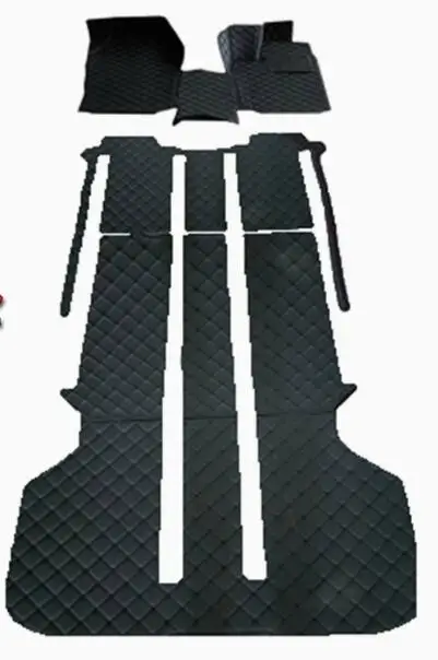 High Quality! Custom Full Set Car Floor Mats Right Hand Drive Toyota Vellfire 2014–2008 7 8 Seats Non-Slip Waterproof Carpets