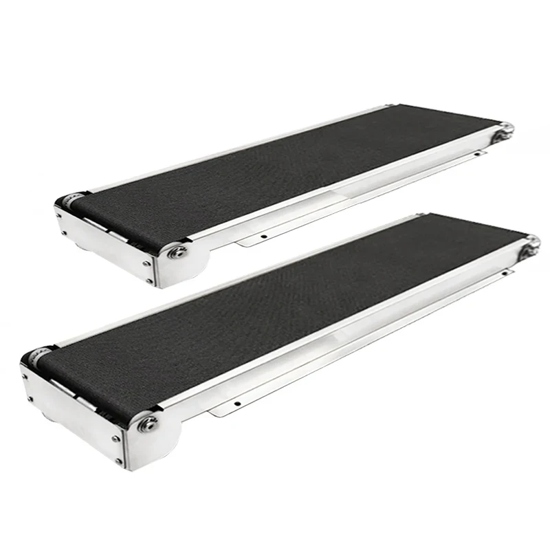 24V Mini Conveyor Belt 460mm Stainless Steel Frame PU Belt Vending Machine Automatic Track Cargo Channel No Power Supply