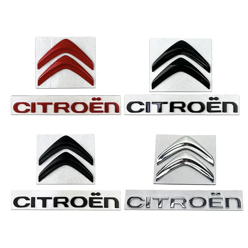 Adesivo con lettera in metallo Distintivo anteriore posteriore per autoEmblema per Citroen C4 C3 Xsara C-Elysee C5 C1 DS3 DS5 DS4 Jumper Picasso