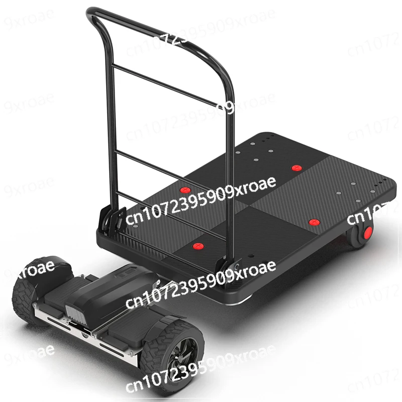 

Small motion-sensing electric trolley, grocery shopping, express cargo flatbed truck, warehouse trolley, small moving truck