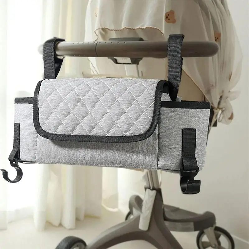 Kids Stroller Storage Bag Stroller Trolley Organizer Pouch Nappy Diaper Bags Stroller Trolley Organizer Pouch Wheelchair Bag