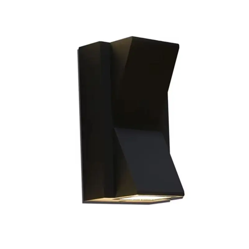 Modern Waterproof Dual-Head Outdoor Wall Light Matte Black LED Courtyard Lamps For Patio,Front Door,And Entryway-AT36