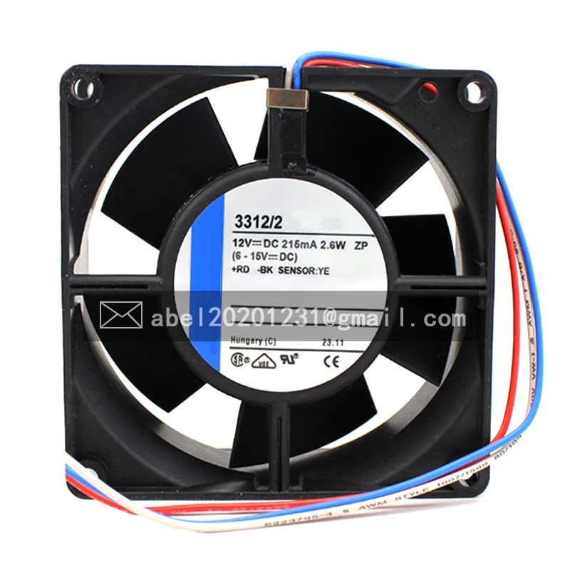 

BRAND NEW ORIGINAL 3312/2 DC 12V COOLING FAN 9232 9CM 92*92*32MM