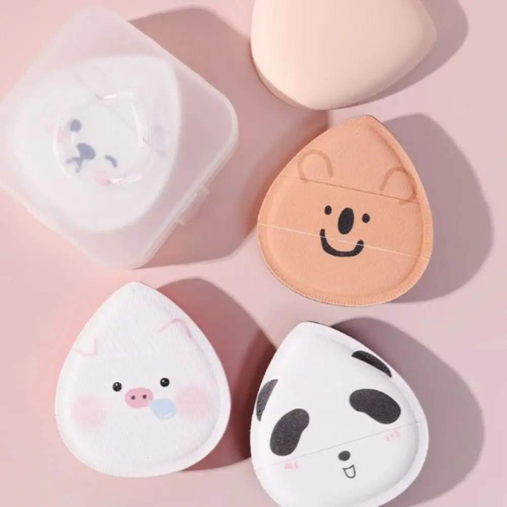 Urocza, super miękka gąbeczka do makijażu w kształcie zwierzątka, kreskówkowa gąbka marshmallow do makijażu na sucho i na mokro.