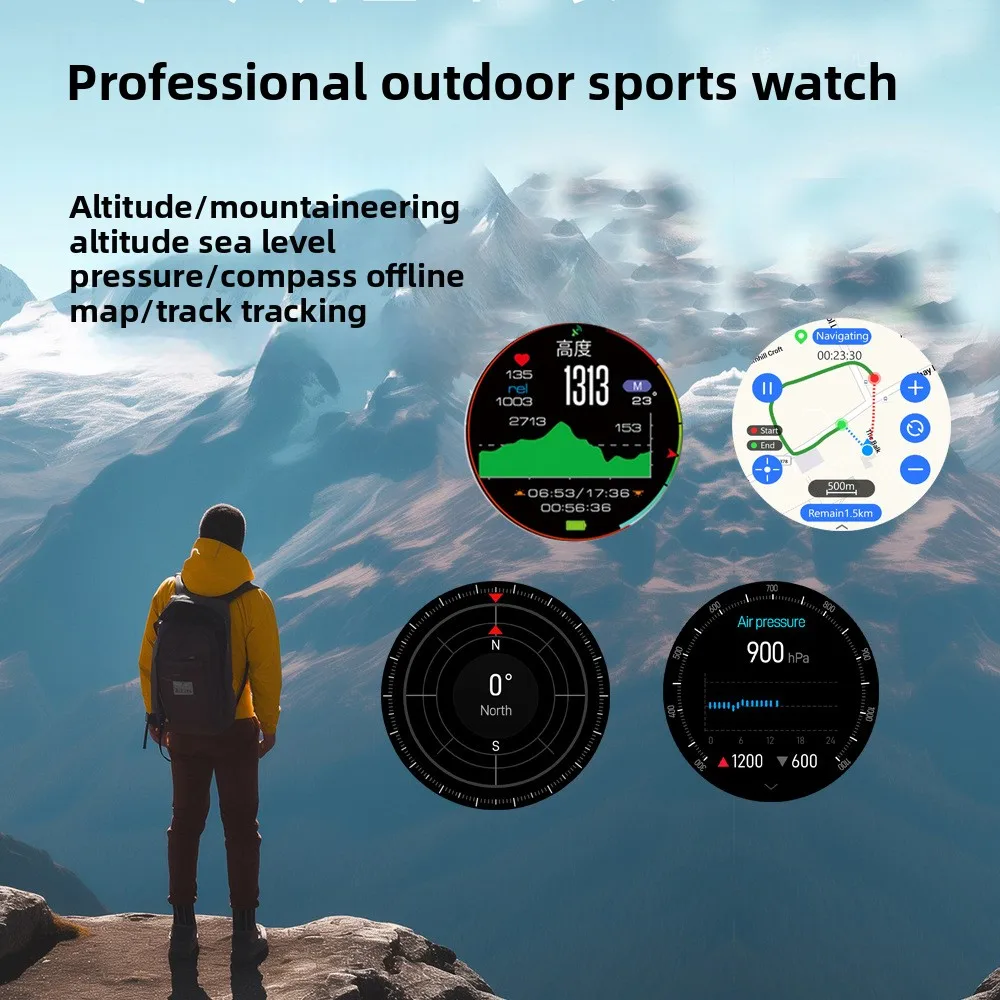 G7 Height Measuring Instruments Sea Level Barometer Bluetooth Call Track Import Heart Rate Detection Multifunction