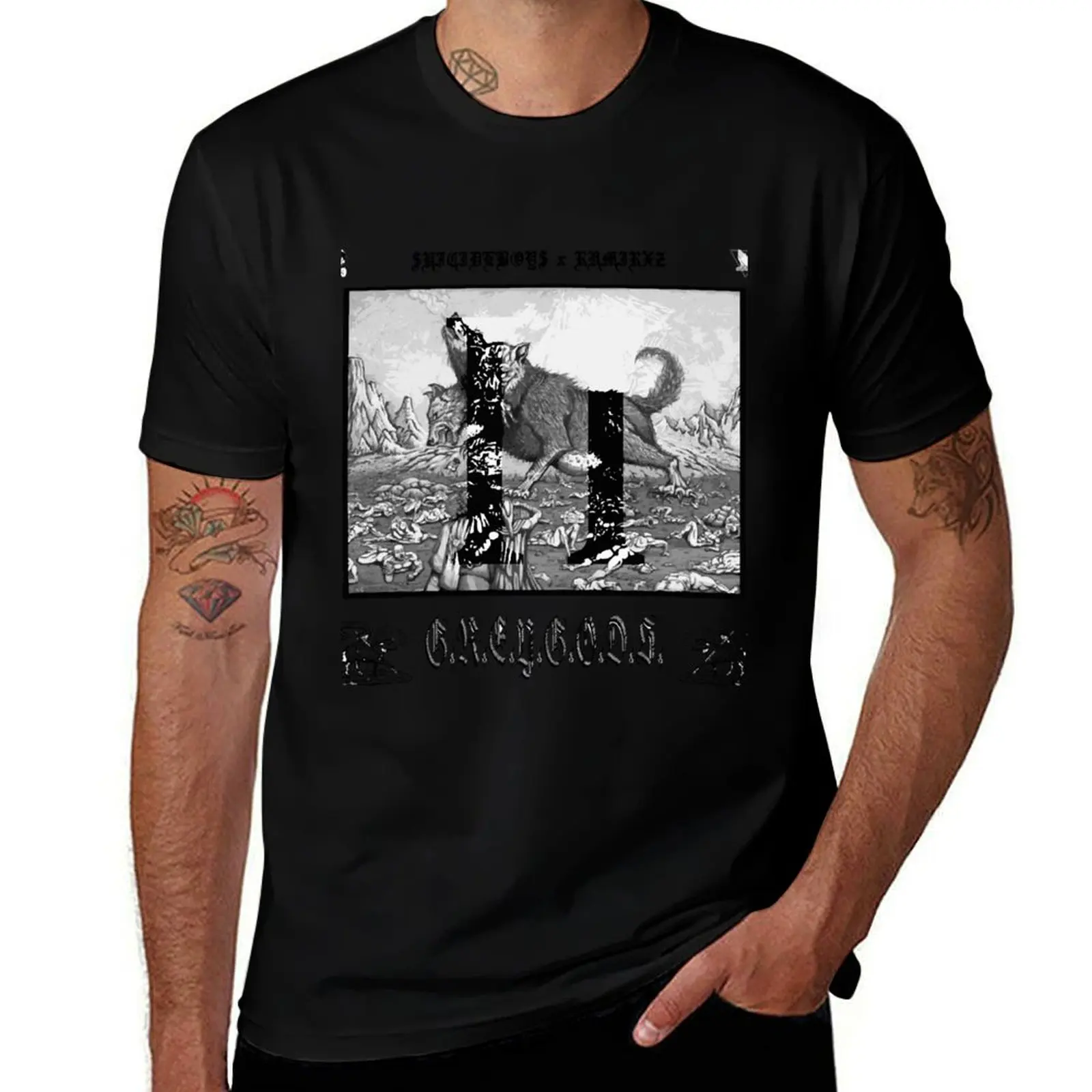 Greygods T-Shirt Athletic Quick Dry T-Shirt for Men