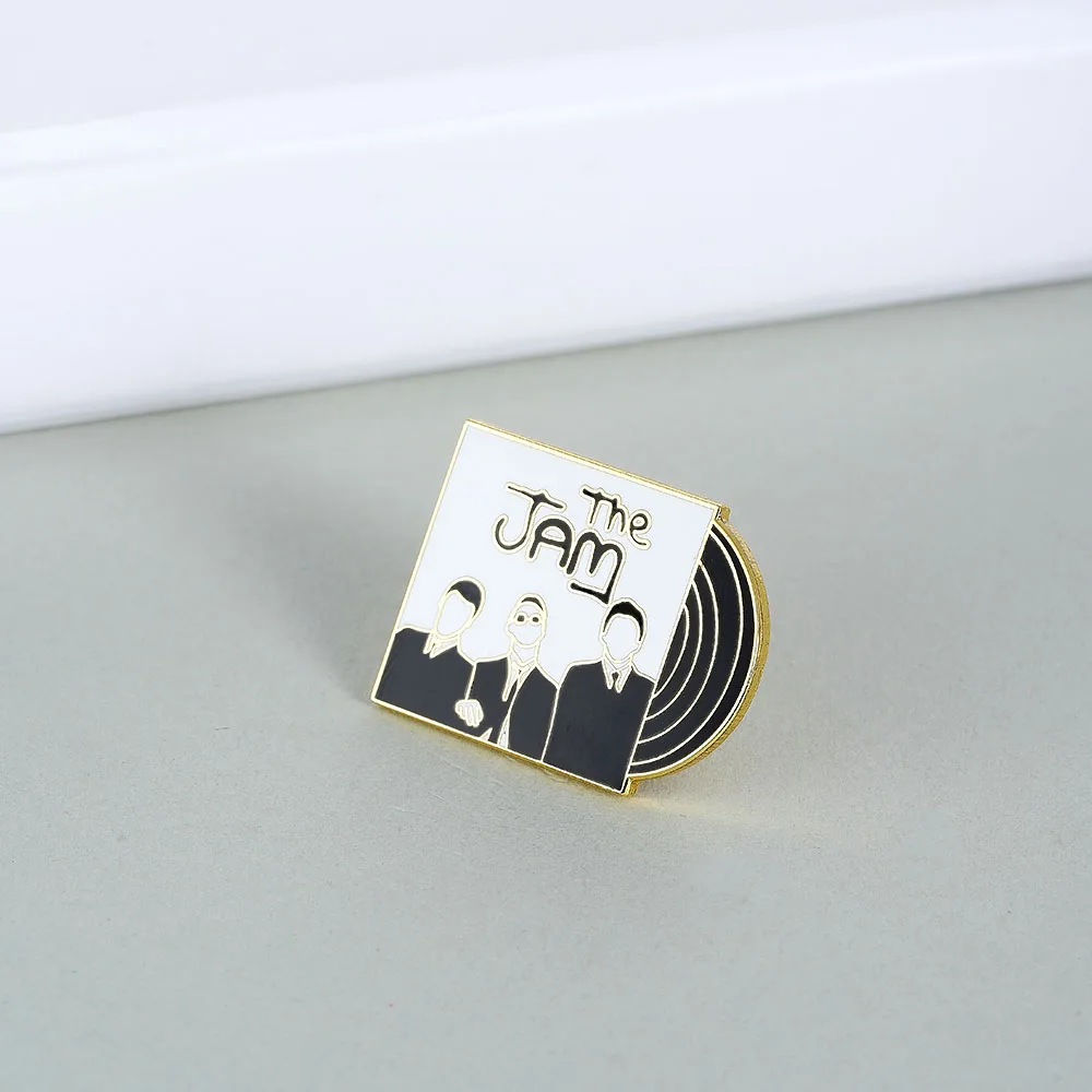 In the City Album Cover Lapel Pin Punk Band Music Brooch Vinyl Record Badge Rock Fans Collection Souvenirs view 5