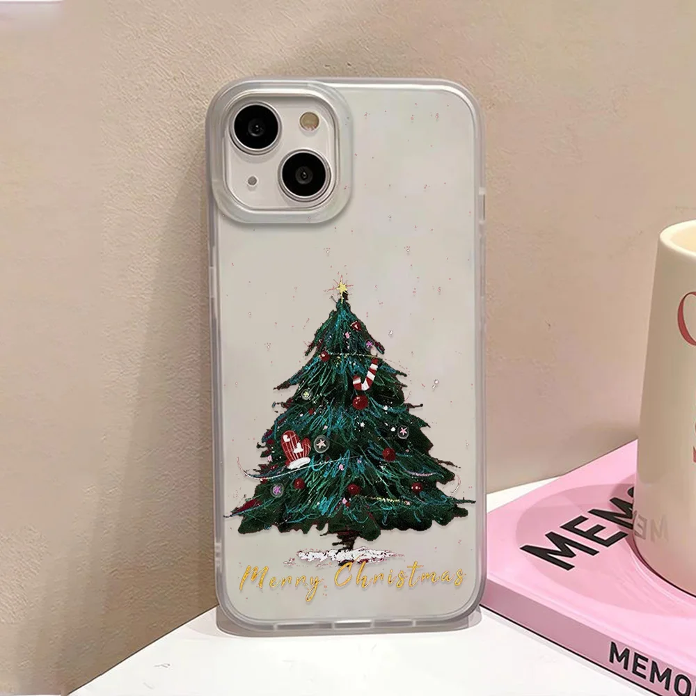 حافظة لهاتف آيفون 17 برو 16 15 14 13 برو ماكس اير 12 11 غطاء سيليكون شفاف مقاوم للصدمات فوندا