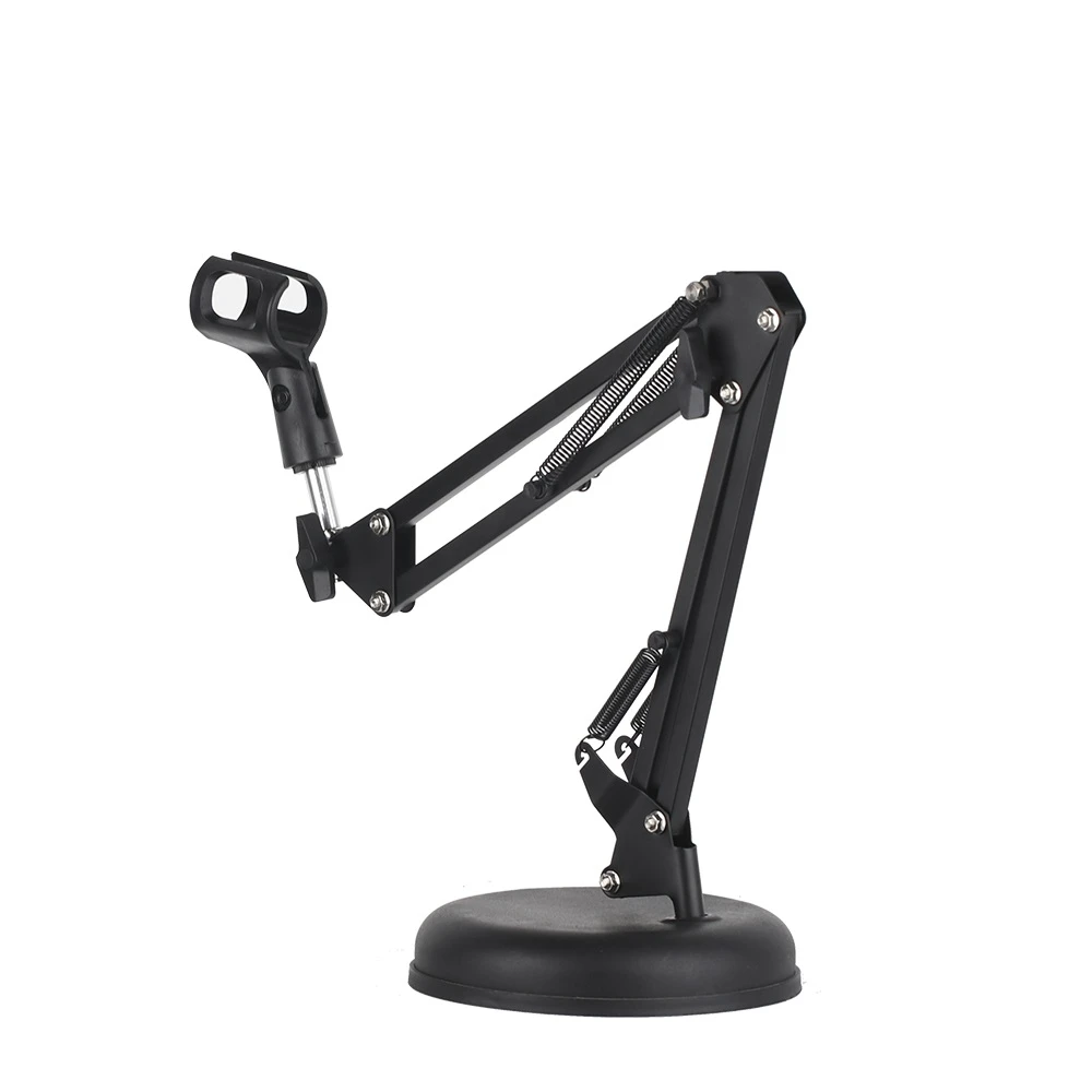 Haste, Suporte, Pedestal Articulado c/ Base Redonda Ø15 cm, p/ Microfone Vocal SM58, Condensador C1, AKG, Arcano