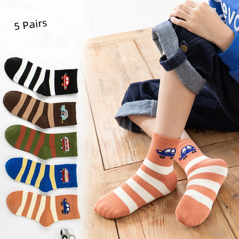 

Children's Socks Pure Cotton Spring and Autumn style Medium Tube Socks New Autumn and Winter Cotton Socks for Boys and Babies