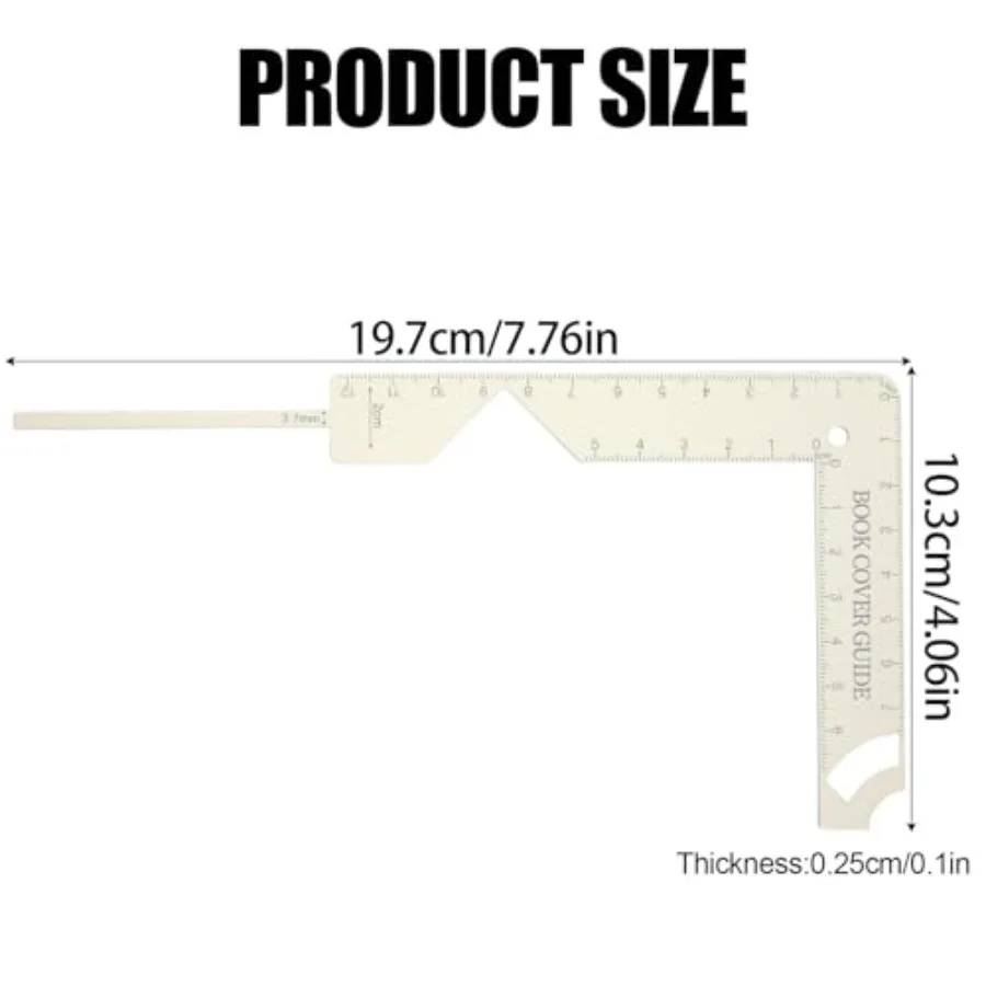 5in1 Book Cover Guide Metal Bookbinding Tools DIY Book Binding Materials for Creating Book Album Scrapbook Cover