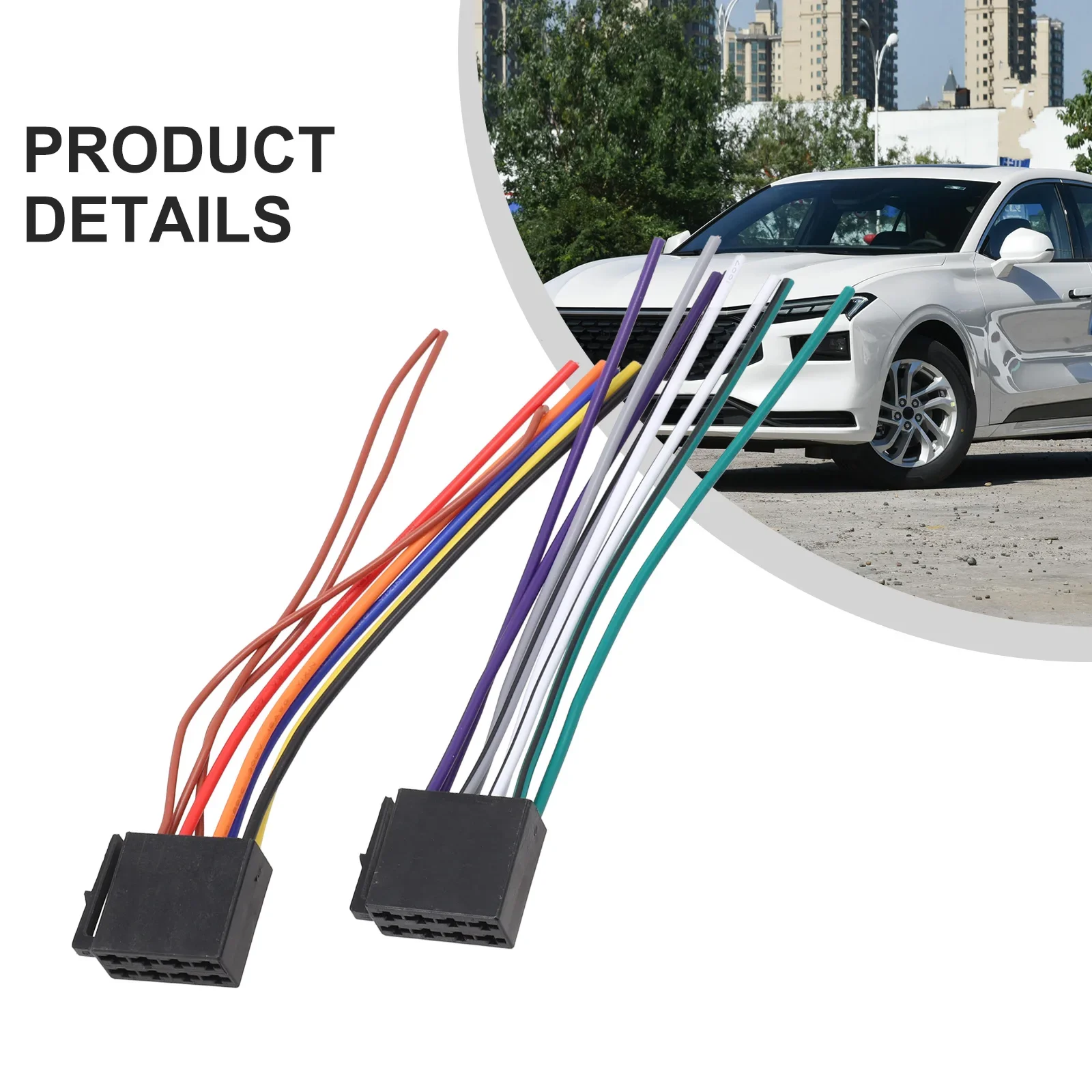 11111111111111111111111111111111111111111111111111111111111111 Female ISO Wire Harness Car Radio Adapter Connector Wire