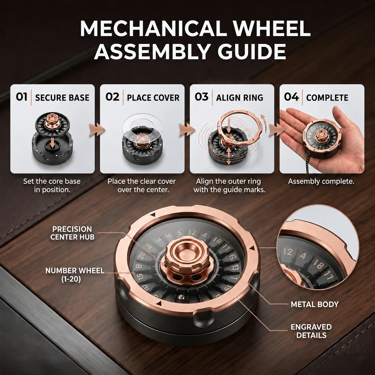 Metal Mechanical EDC Spinner w - огляд і ціна Edc Carry Accessories