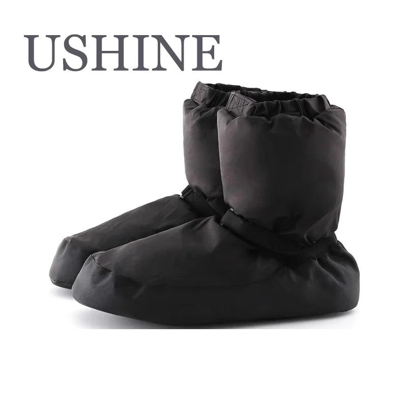 

USHINE Winter Ballet Warm Up Booties National Dancing Shoes Adult Modern Dance Ballet Point Warm Shoes Exercises Ballerina Boots