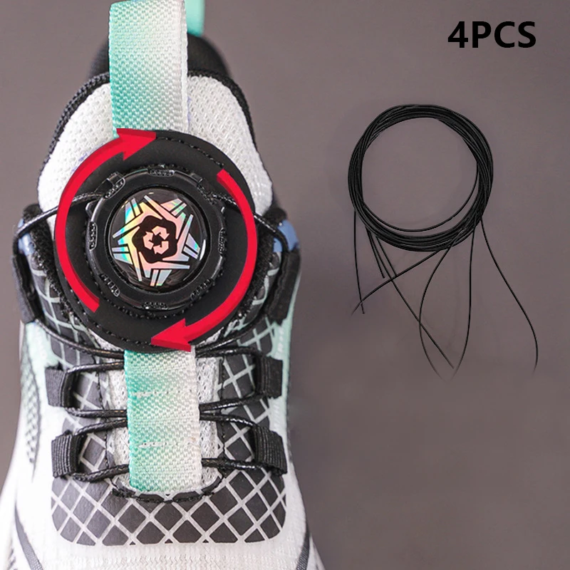

80/120cm Metal Wire Swivel Rope Shoe Rope Sneaker Shoe Laces Turnbuckle Repair Part Steel Wire Rope Firm No Tie Shoe Rope