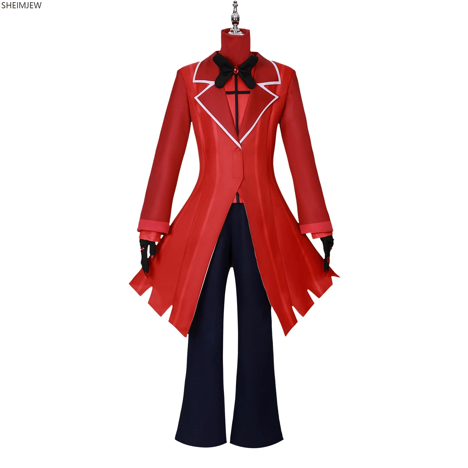 

Anime Boys Cosplay Costume Comic Exhibition Gentleman Red Tuxedo Suit Halloween Costume Stage Piano Performance Dress Suit