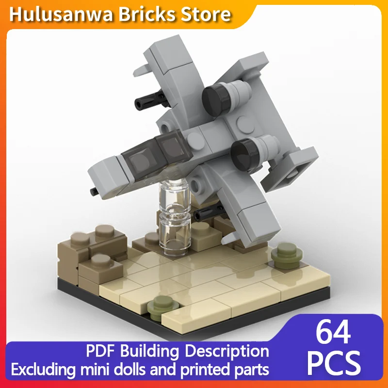 

A10 модель диорамы самолета MOC, строительные кирпичи, военное оборудование, модульная технология, подарки, праздник, сборка, детские игрушки, костюм