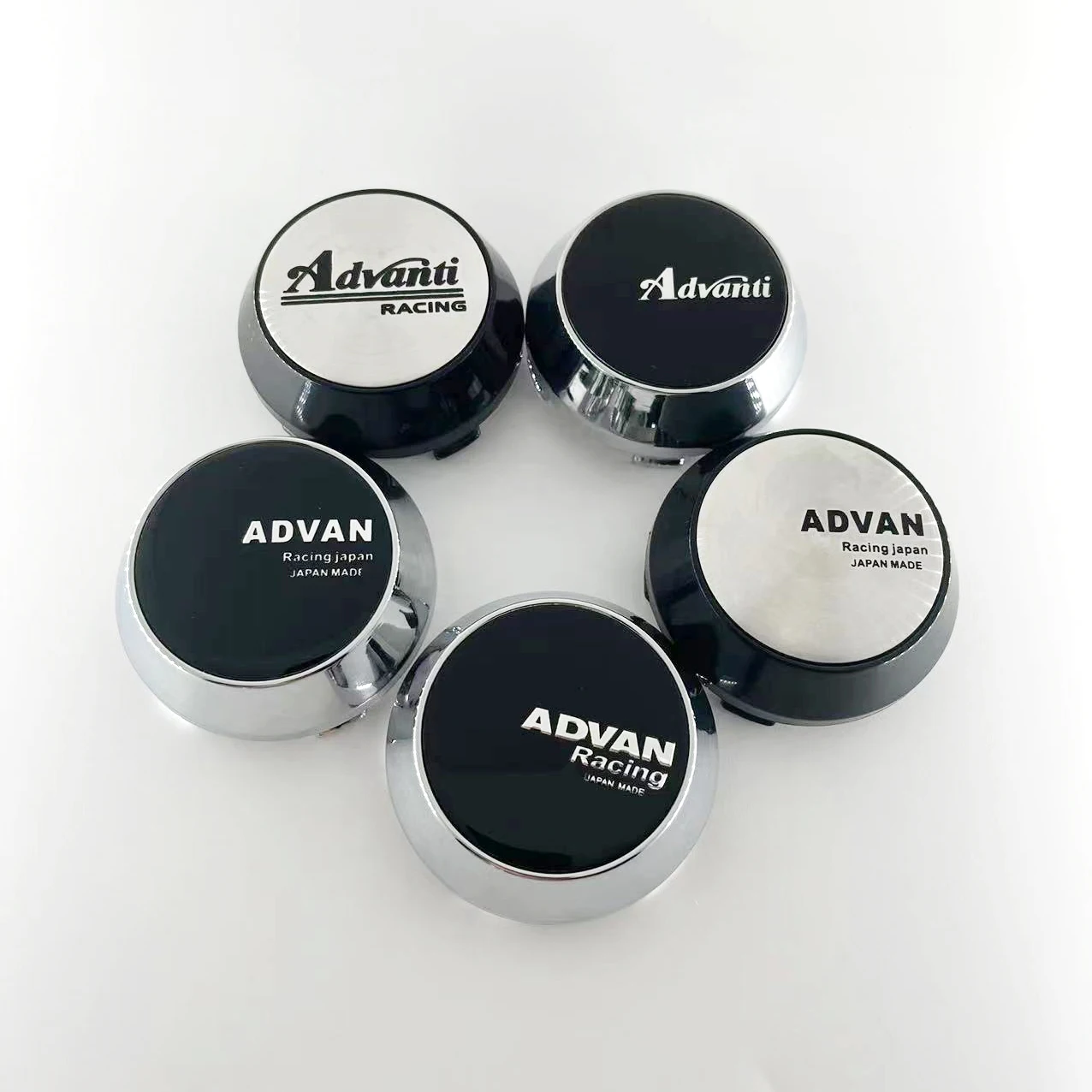 4PCS/lot 60MM Car Wheel Center Caps for  ADVAN Rcaing   Plain Aluminum Marker Unmarked Wheel Cover .