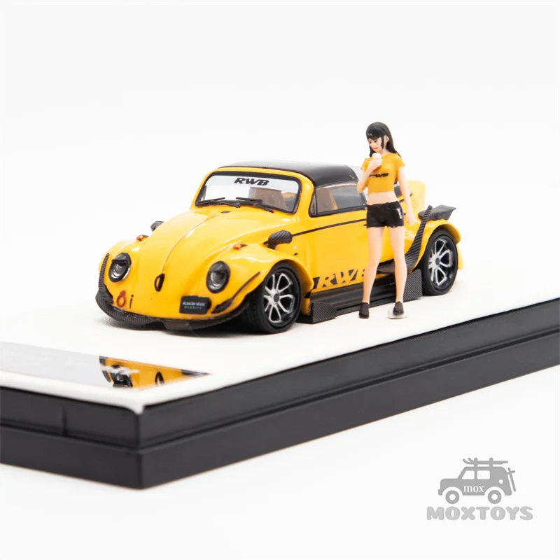 TIME MICRO 1:64 RWB -Beetle Yellow / Black Diecast Model Car