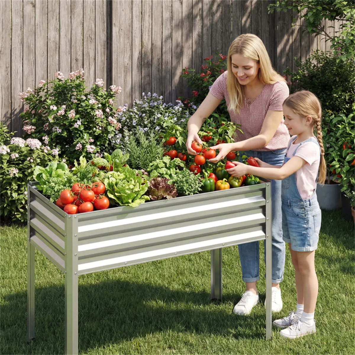 เตียงปลูกต้นไม้ยกสูงขนาด 44 นิ - Planter Raised Metal บทวิจารณ์และราคา