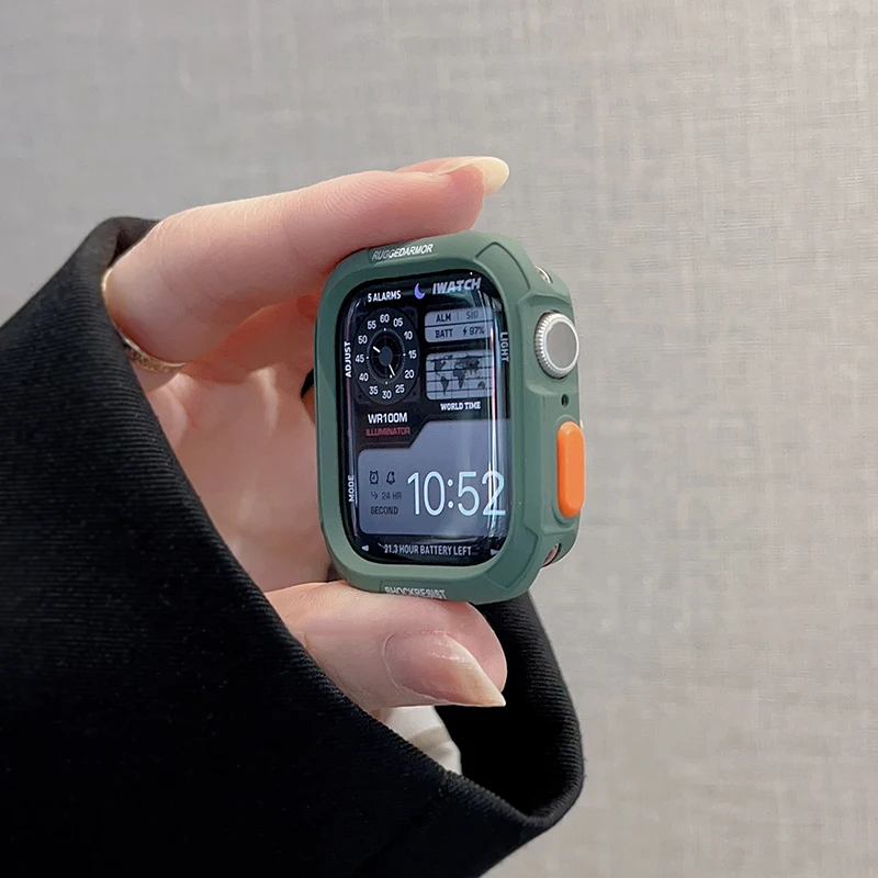 Weiche TPU-Hülle für Apple Watch 10 9 8 Gehäuse 46mm 42mm 45mm 41mm 44/40mm Ultra Schutz iWatch Series 7 SE 6 5 Stoßfänger Zubehör – Detail 9