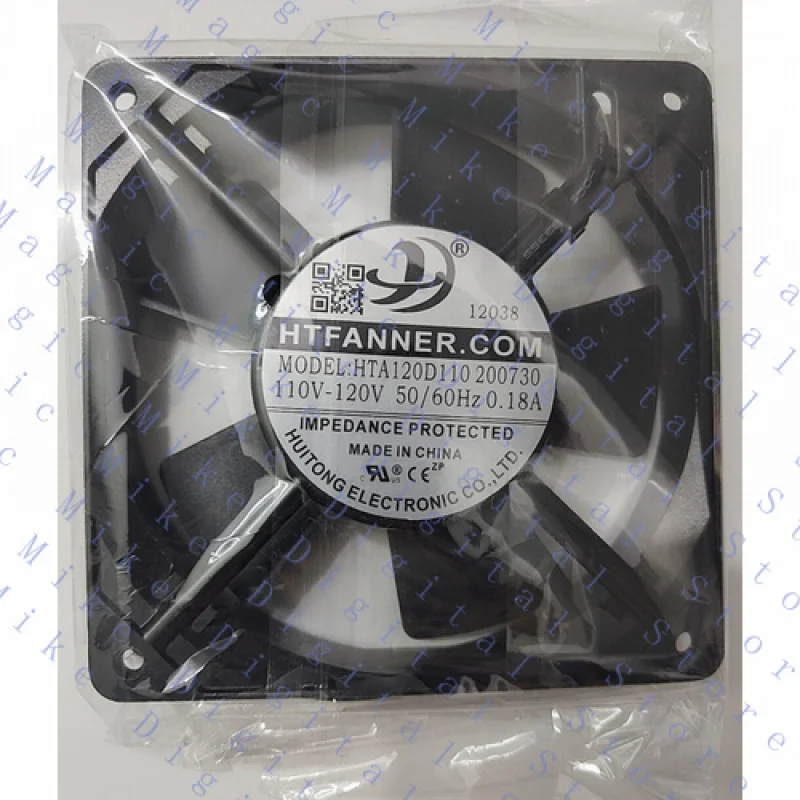 

H ДЛЯ THFANNER.COM HTA120D110 200730 110–120 В 0,18 А 12025 Охлаждающий вентилятор переменного тока