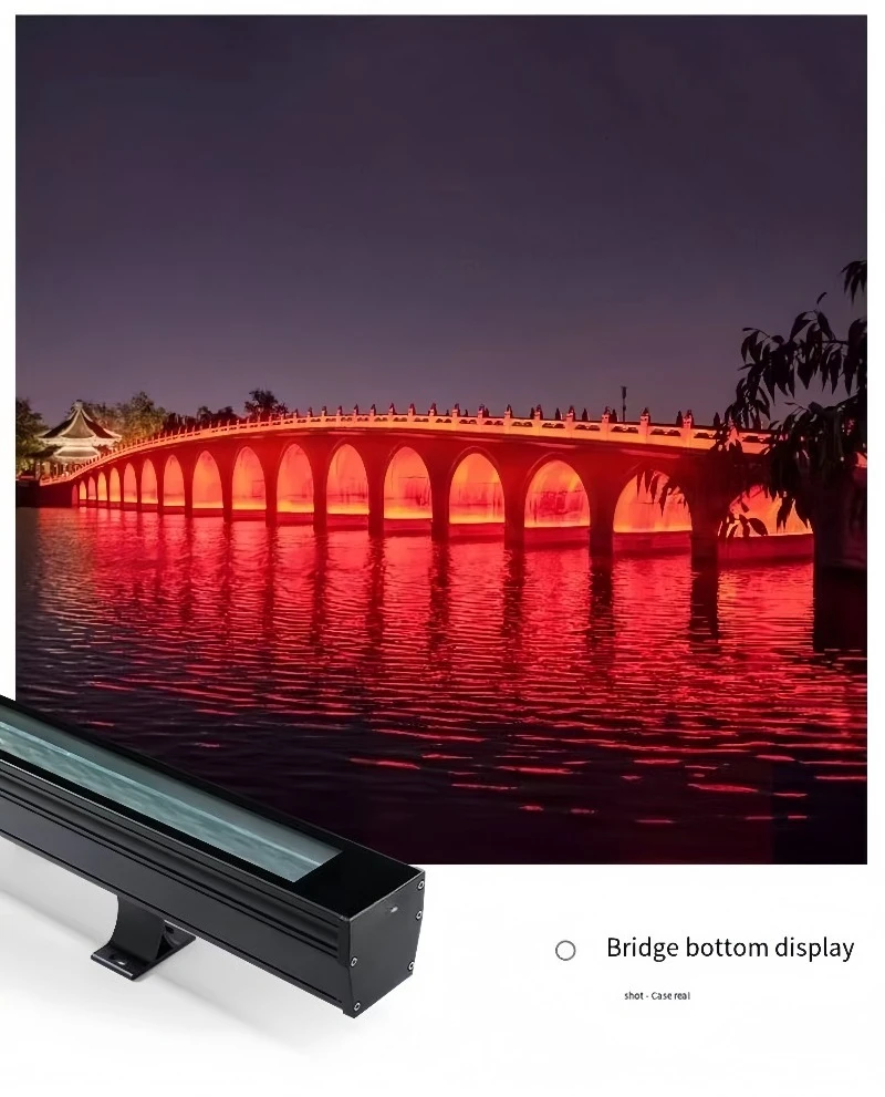 3D outdoor landscape lighting line lights, external control full-color wall washers
