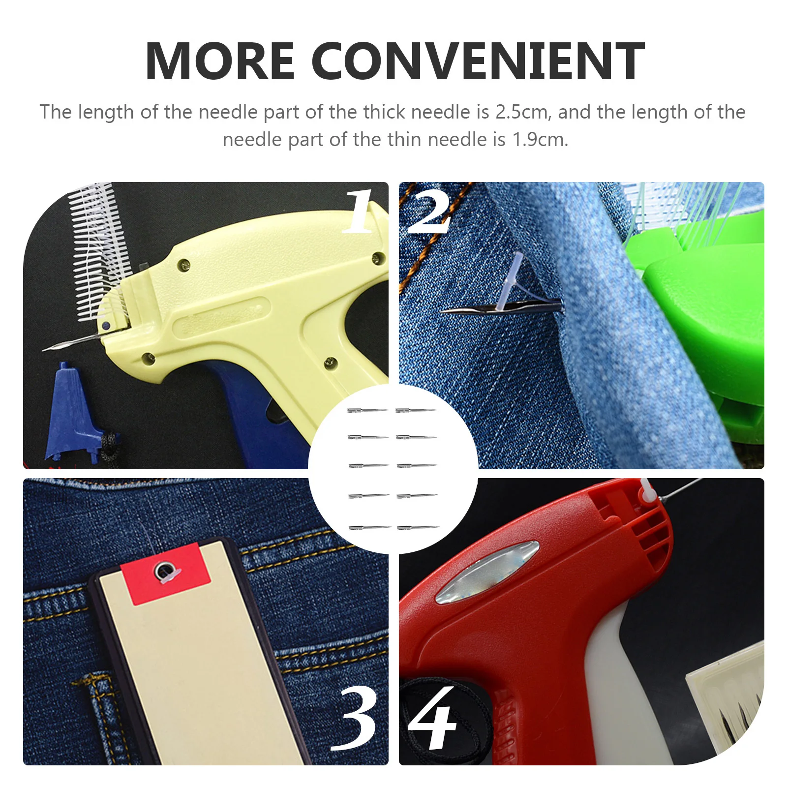 10Pcs Iron Tagger Needles Strong Label Attaching Tool Supplies for Price Tagging Machine Parts Tagging Needles