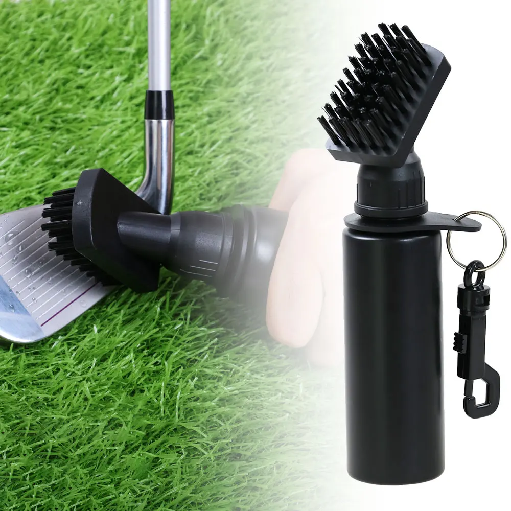 Golf Club Cleaning Brush Reel Groove Cleaner Tool With Extrusion Water Bottle Tube Golf Brush Squeeze Bottle for Easy Cleaning